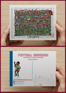 Football Mishmash Postcard Photo